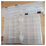 4 plastic trays