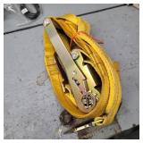 RATCHET STRAP W/WHEEL BASKET