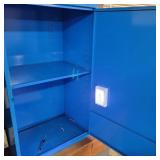 BLUE METAL WALL CABINET 20'W X 14'D X 32'