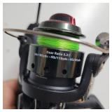 shakepseer reel & 26' ice fishing rod