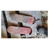 2 CAST IRON FOOT PEDALS