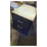 3 DRAWER METAL FILING CABINET