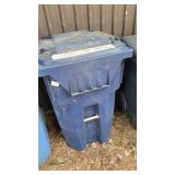 WASTE CAN W/LID - BLUE