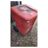 WASTE CAN W/LID - RED