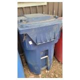 WASTE CAN W/LID - BLUE