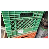 green milk crate