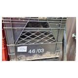 milk crate         black