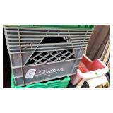 grey milk crate