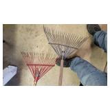 2 GRASS RAKES