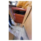 fiberglass waste receptacle- new
