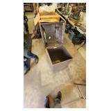 metal fireproof waste receptacle- new