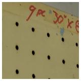 9PC - PEG BOARD 30' X 84'
