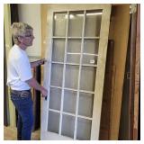 33'X79' FRENCH DOOR-1PANEL CRACK