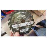 assorted saw blades