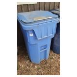 WASTE CAN W/LID - BLUE