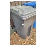 WASTE CAN W/LID - GREY