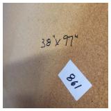 38'x97' particle board