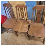 3 antique chairs