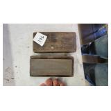 sharpening stone w/wooden box