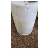 plastic barrel