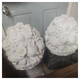 2 umbrella holders- concrete