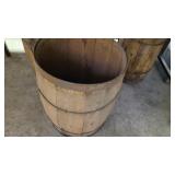 3  WOODEN NAIL BARRELS
