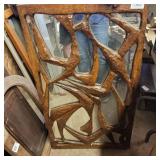 WOOD FRAMED MIRROR 23' X 40'