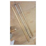3 YARD STICKS  - 1 METRIC 2 IMPERIAL