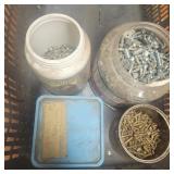 assorted screws, bolts, etc