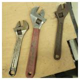 3 adjustable wrenches