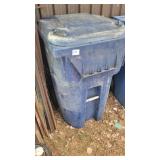 WASTE CAN W/LID - BLUE