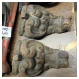 3 ANTIQUE CAST  LEGS