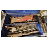 ASSORTED DRILL BITS- METAL BOX
