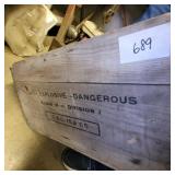 WOODEN  AMMONIA DYNOMITE BOX