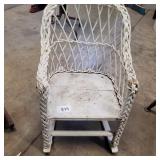 childs whicker rocking chair