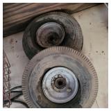 2 TIRES & WHEELS (4.10/3.50-4)