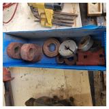 BLUE BOX OF VARIOUS ITEMS