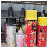 SHELF LOT OF AUTOMOTIVE SPRAYS