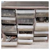 SMALL CABINET WITH NUTS & BOLTS