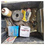 BLACK BOX OF VARIOUS ITEMS