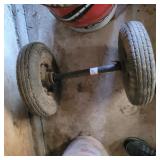 SHORT AXLE W/ 2 TIRES & WHEELS
