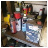 2 JUGS VARIOUS OIL ETC