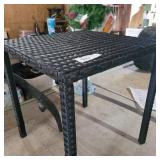 PLASTIC WICKER TABLE