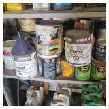 SHELF OF PAINT ETC