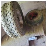 2 SMALL TIRES & HOMEMADE RECEIVER