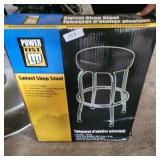 STEEL SWIVEL SHOP STOOL