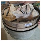 GALVANIZED TUB & GRAIN SCREEN