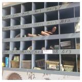 40 COMPARTMENT METAL CABINET ETC