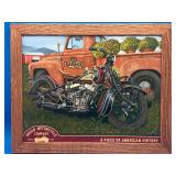 Framed 12x16" Indian Motorcycle Sign