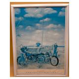 Framed 24x18" Bike Week 50th Ann Ormond Print